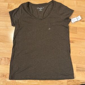 NWT Eddie Bauer brown Top/shirt/Tee size S